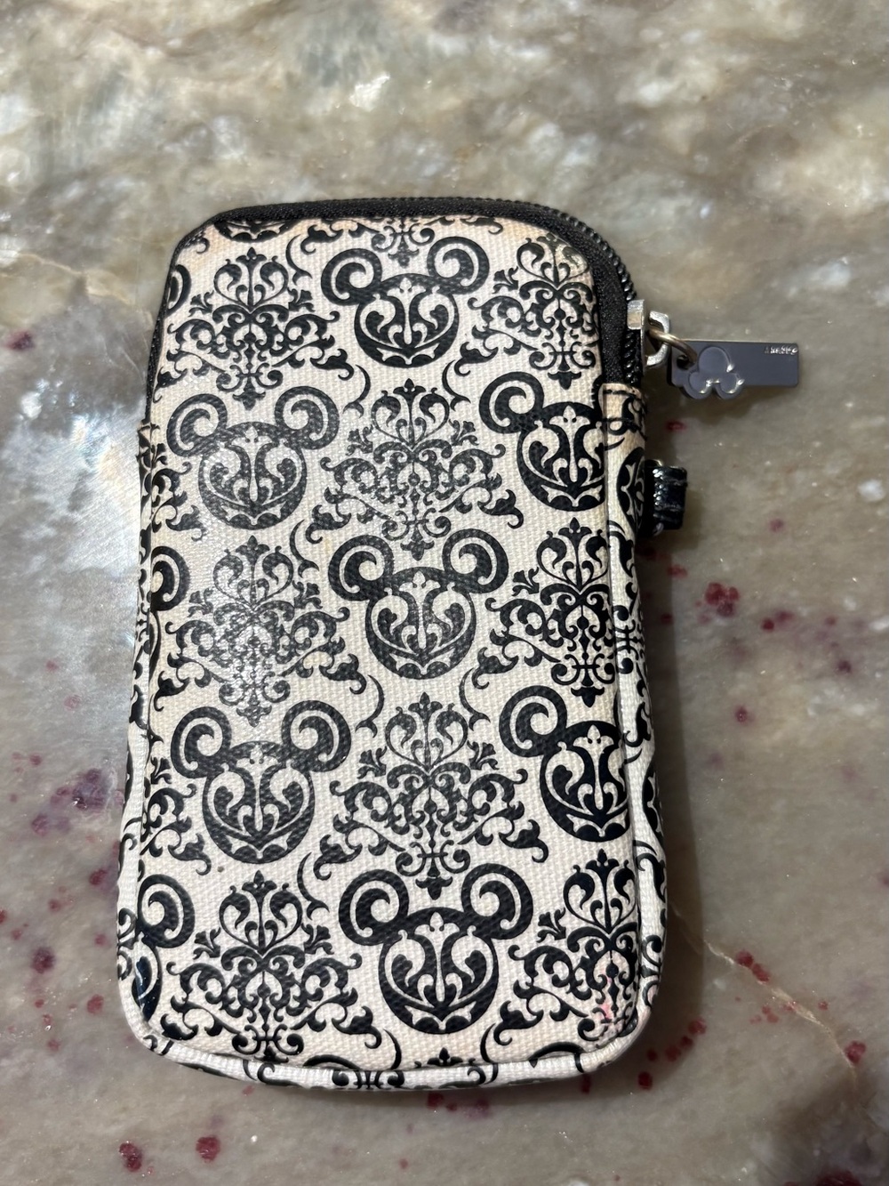 Disney Parks Hidden Mickey damask tech case or wristlet